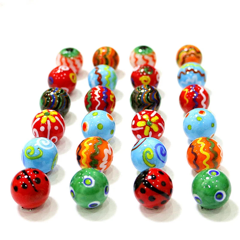 Home Decor Collection Creative Handmade Glass Marbles Balls 18mm Rarity Children Puzzle Game Toys Cute New Year Gifts For Kids