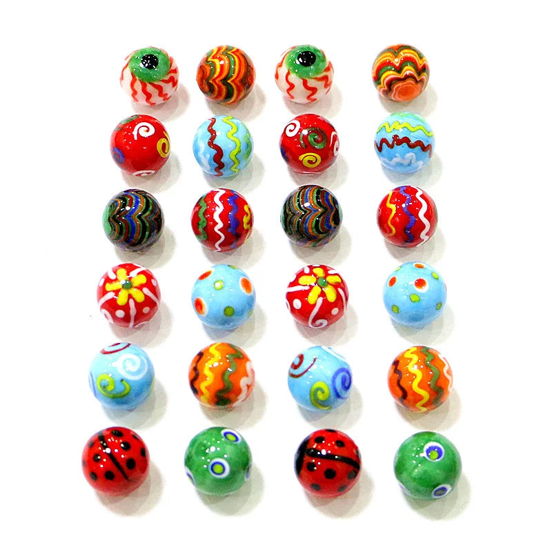 Home Decor Collection Creative Handmade Glass Marbles Balls 18mm Rarity Children Puzzle Game Toys Cute New Year Gifts For Kids