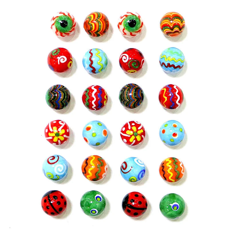 Home Decor Collection Creative Handmade Glass Marbles Balls 18mm Rarity Children Puzzle Game Toys Cute New Year Gifts For Kids