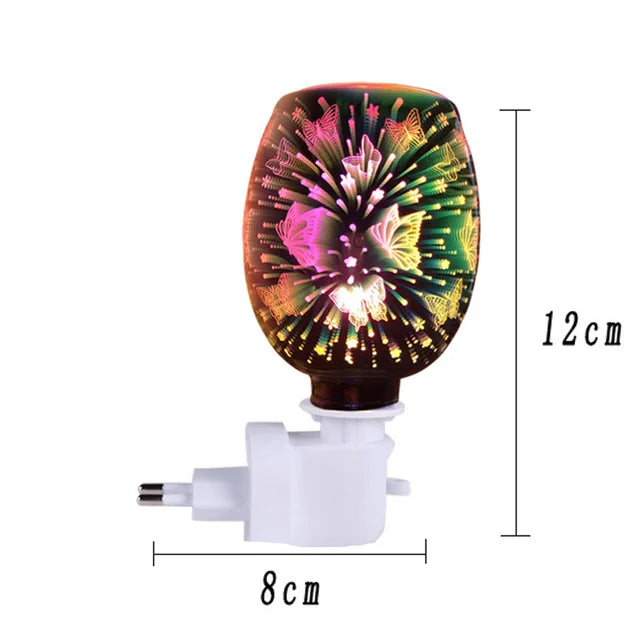 3D Aromatherapy Lamp Plug In Led Colorful Light Aroma Diffuser Lamp fragrance Electric Melt Warmer Lamp Gifts To Friends