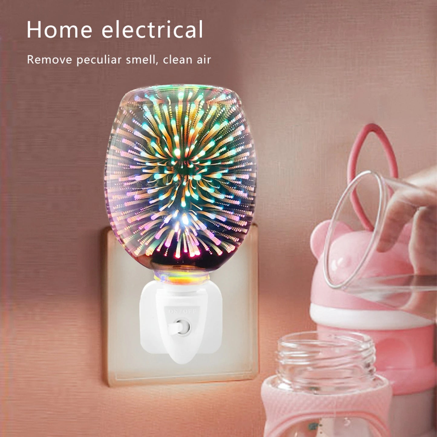 3D Aromatherapy Lamp Plug In Led Colorful Light Aroma Diffuser Lamp fragrance Electric Melt Warmer Lamp Gifts To Friends