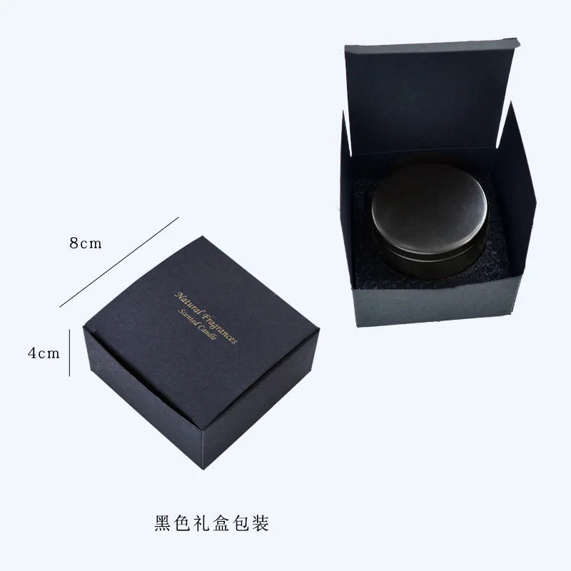 Burning 15h Citronella Anti-mosquito Aromatherapy Candels Black Tin Can Hotel Home Environmentally Friendly Soy Aromatic Candle