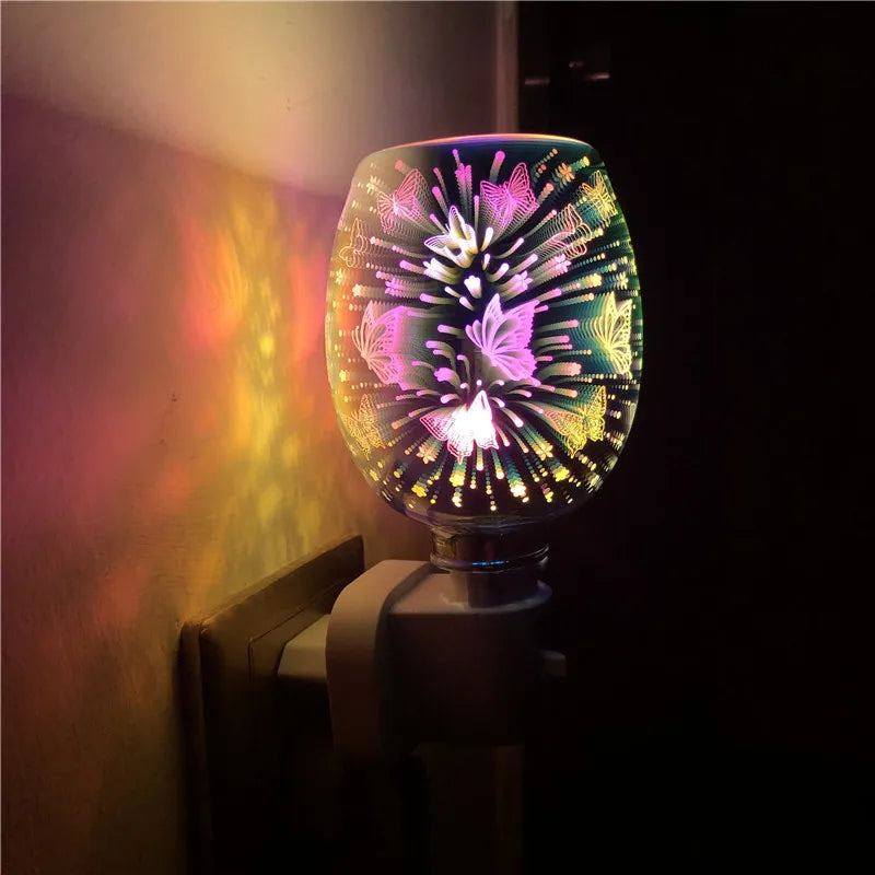 3D Aromatherapy Lamp Plug In Led Colorful Light Aroma Diffuser Lamp fragrance Electric Melt Warmer Lamp Gifts To Friends