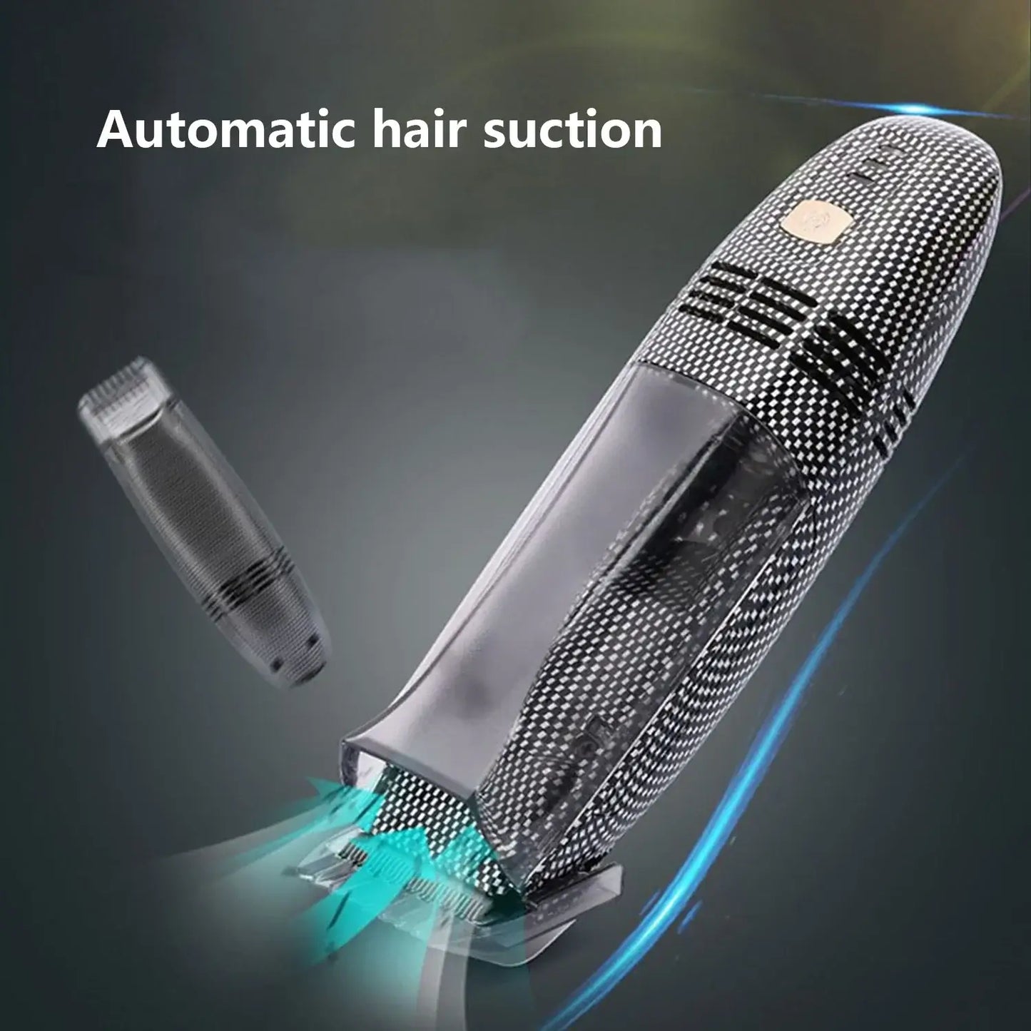 Hair Trimmer Clippers USB Vacuum Trimmer Kit with Powerful Automatic Hair Suction for Beards Facial Hair Stubble Clipper